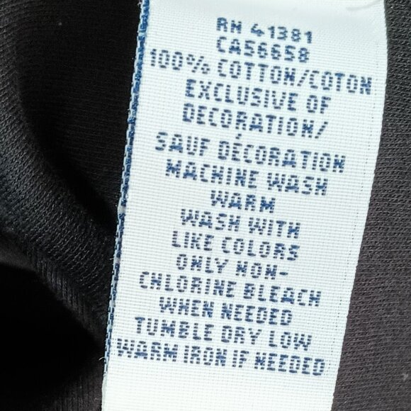 Polo Ralph Lauren Vintage Shirt XL Classic Black Short Sleeve Single Stitch - Picture 7 of 7